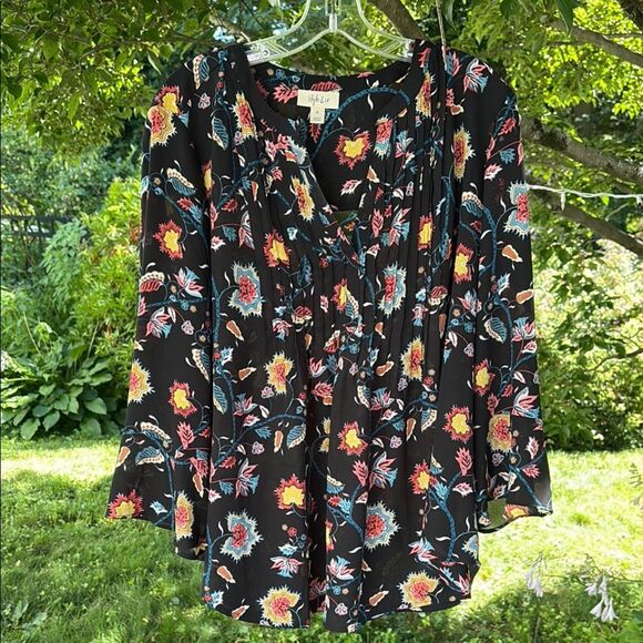 Style & Co. Ruffled Floral Blouse XL - Picture 1 of 5